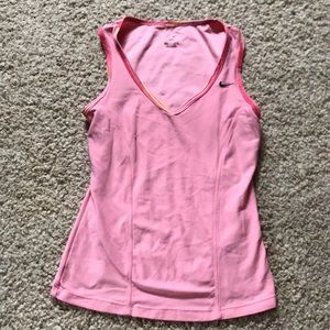 Pink Nike running tank top